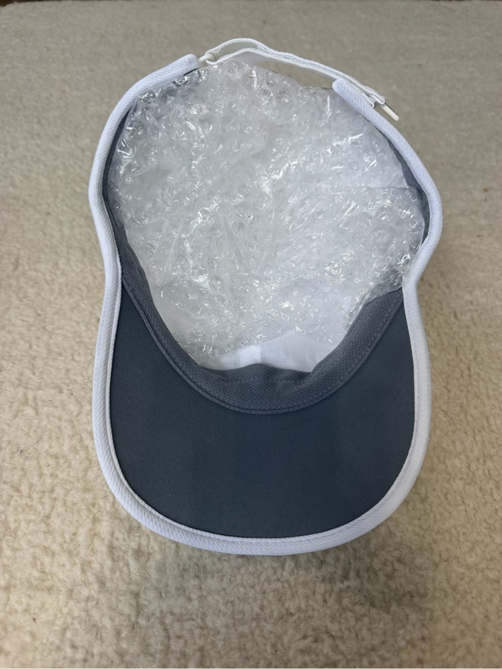 adidas White Hat with Silver Logo - Picture 6 of 6